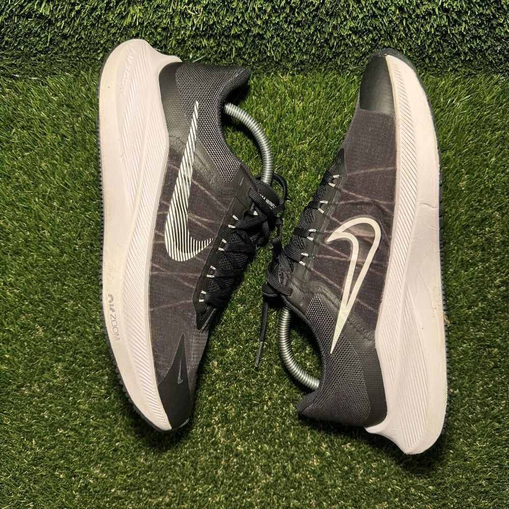 Size 10 - Nike Zoom Winflo 8 Black White W - Picture 5 of 7